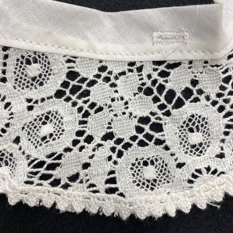 White Lace Trimmed Collar