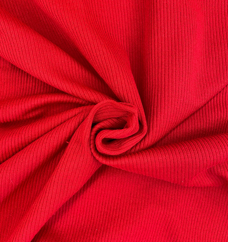 Scarlet Ribbed Jersey