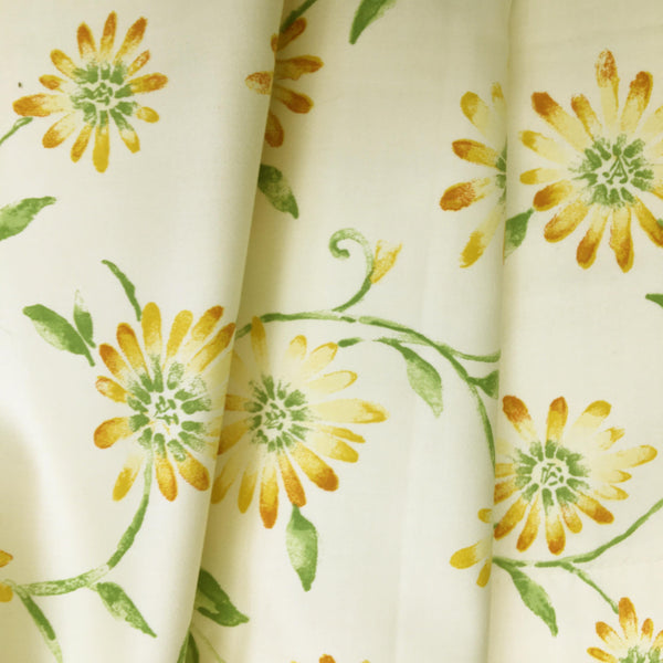 Ready Made Curtains -  Lemon Retro Floral
