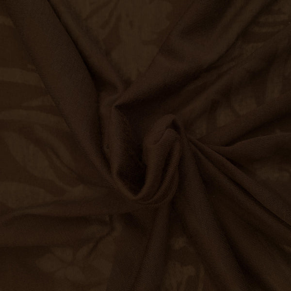 Brown Opaque Floral - Jersey