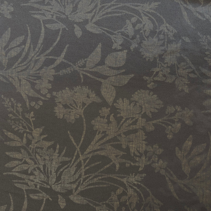 Brown Opaque Floral - Jersey