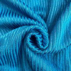 Stretch Jersey Tubular - Turquoise Ribbed