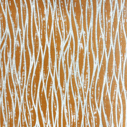 Silver on Orange  - 145cm  x 190cm