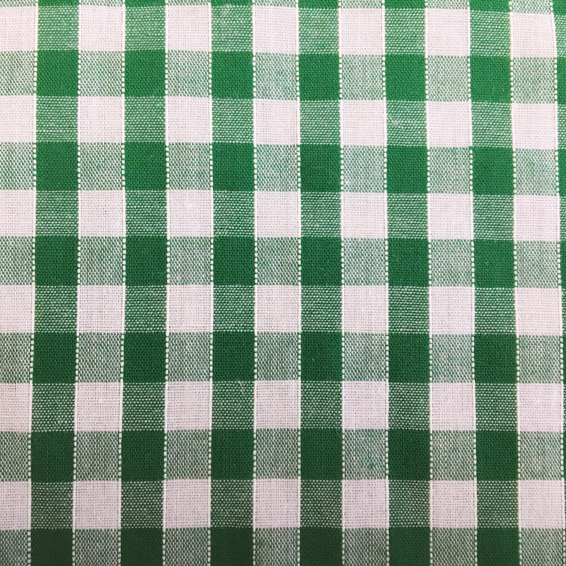 Gingham Green Large Squares – My Fabric Place
