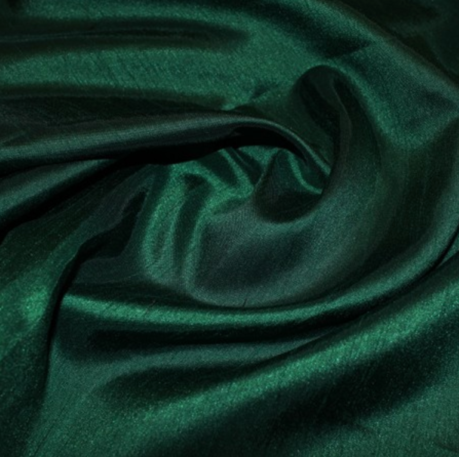 Shantung Satin - Forest Green – My Fabric Place