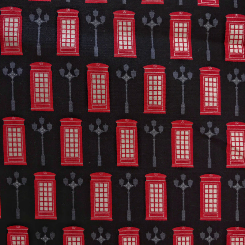 London Telephone Box on Black